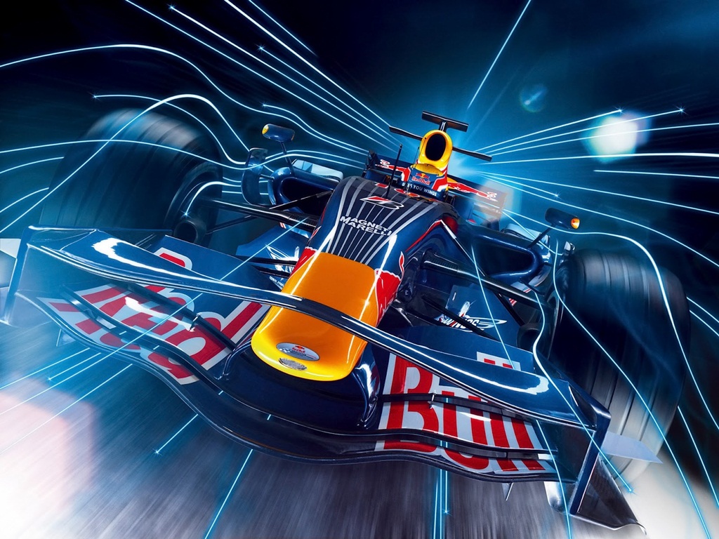 3D F1 Race Car Wallpaper