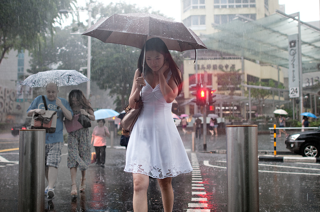 Beautiful Girl Rain Photography