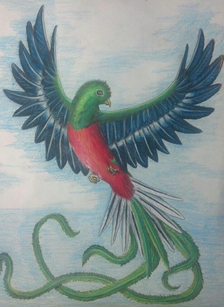 Quetzal tattoo design