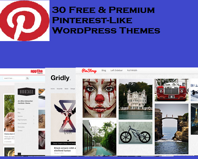 30 Free & Premium Pinterest-Like WordPress Themes