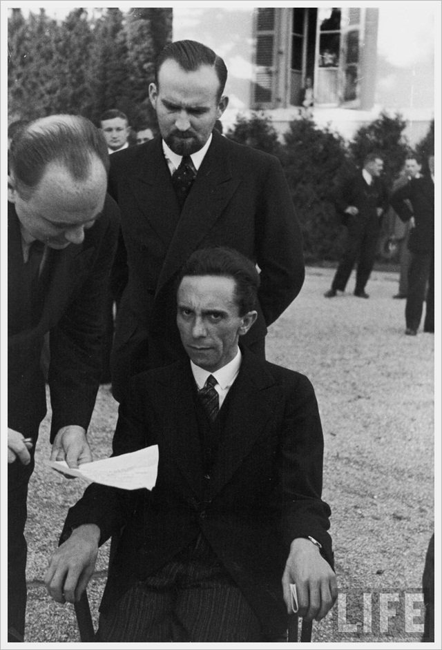 Goebbels, Hitler's Propaganda Minister. 1933 in Geneva by Alfred Eisenstaedt