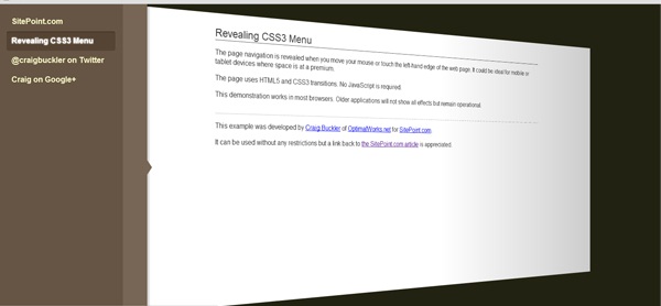 How to Build a CSS3 Sliding Menu