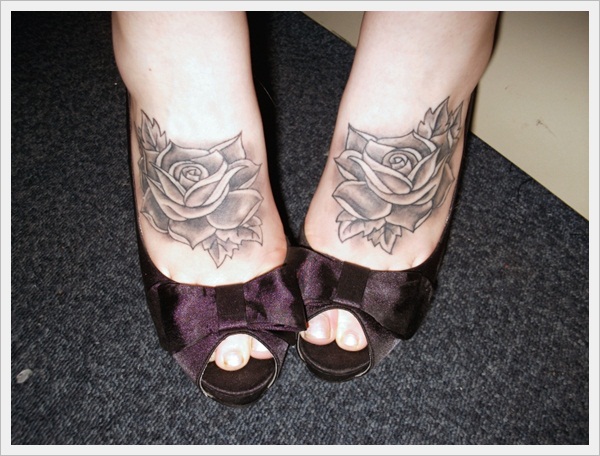 Rose Tattoo Feet