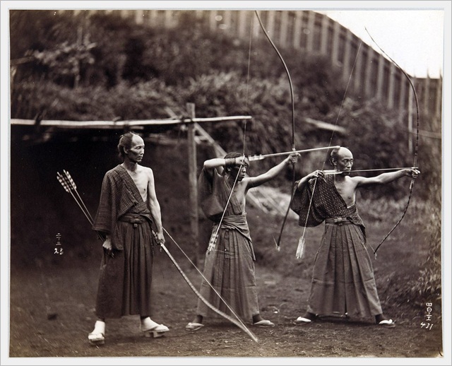 Three Archers, Japan (ca. 1870-1880)