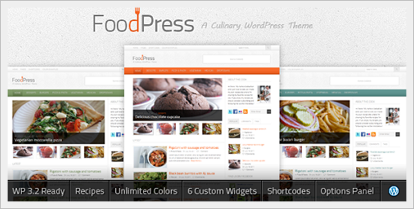 FoodPress A Recipe & Food Blog WordPress Theme