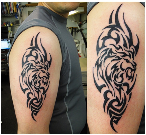 Tribal Loin Tattoo Design (23)