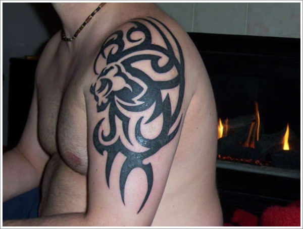 Tribal Loin Tattoo Design (27)