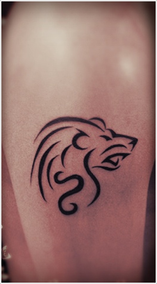 Simple Lion Tattoo Designs