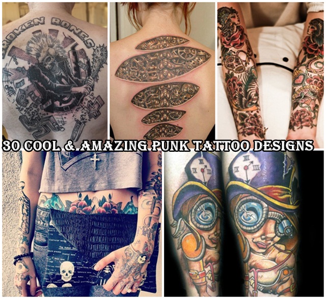 30 Cool & Amazing Punk Tattoo Designs