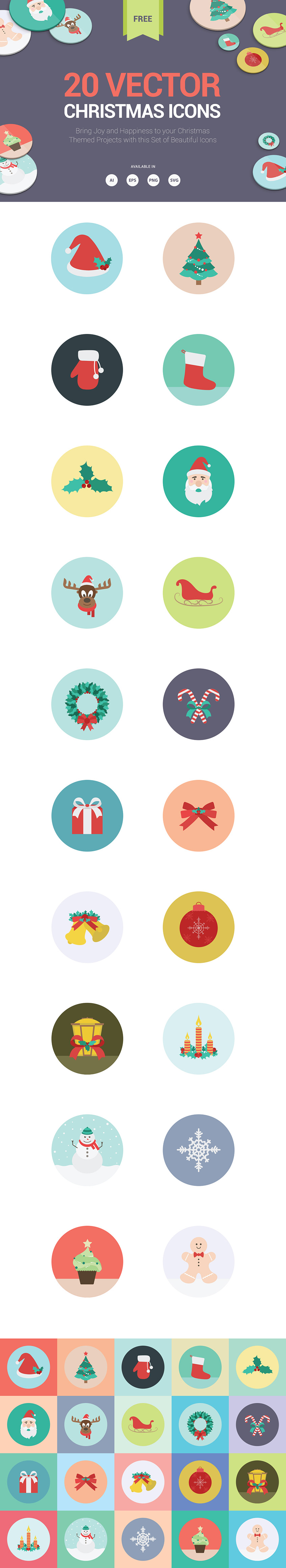 20 Christmas Icons 2015
