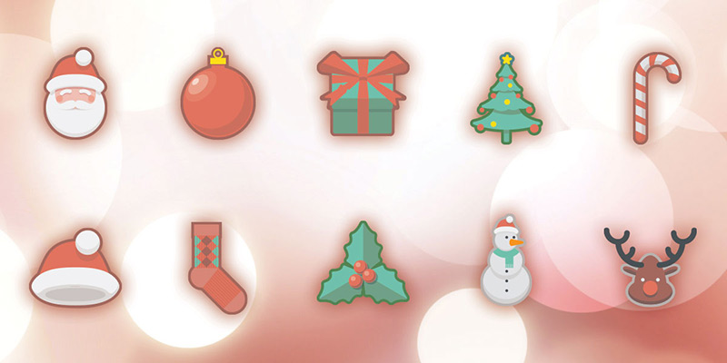 Christmas Holidays Free Icon Set
